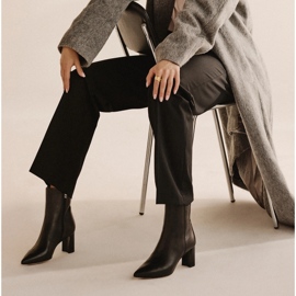 Marco Shoes Elegant boots on the post black 1