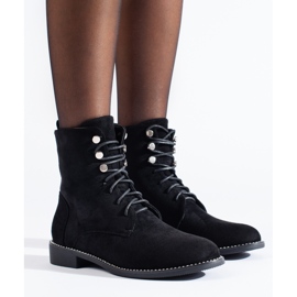 Shelovet black suede women's workwear 2 Shelovet black suede women's workwear 2