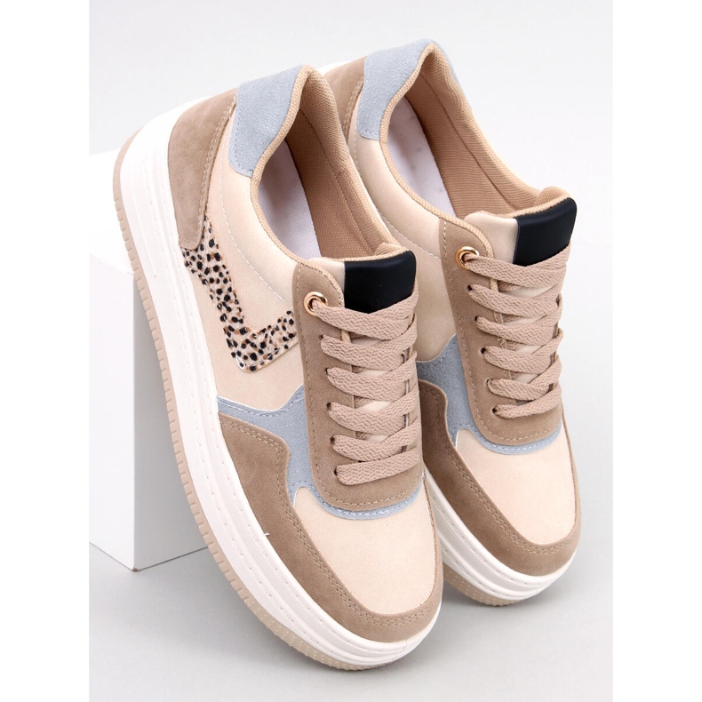 Boyd Khaki platform sneakers beige 1