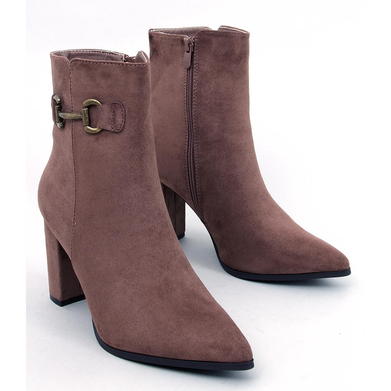Mahoni Khaki suede ankle boots brown 1