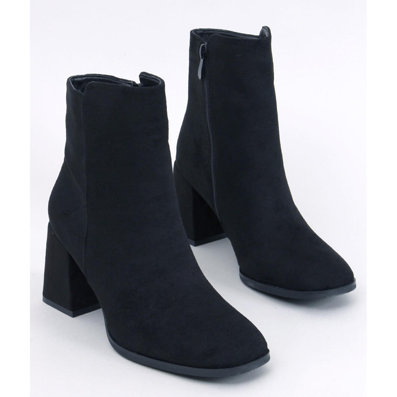 Weish Black smooth high-heeled ankle boots 1 Weish Black smooth high-heeled ankle boots 1