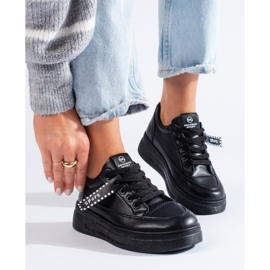 Black Shelovet platform sneakers 1