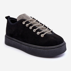 PS1 Black Ecea Women's Sports Shoes Decorated with Rhinestones 1 PS1 Black Ecea Women's Sports Shoes Decorated with Rhinestones 1