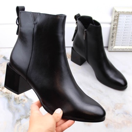 Women's Chelsea boots, insulated, black, Potocki SZ12226 1 Women's Chelsea boots, insulated, black, Potocki SZ12226 1