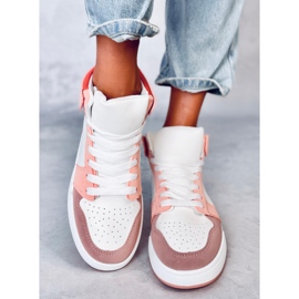 Clowsi Orange high-top sneakers white 1