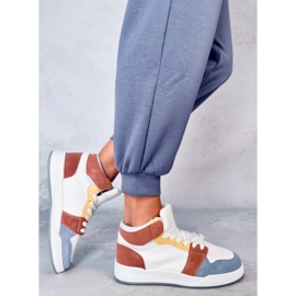 Clowsi Blue high-top sneakers white 2
