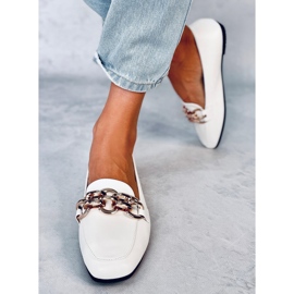 Women's loafers Bianca White 1