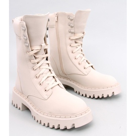 Tamas Beige lace-up bag 1