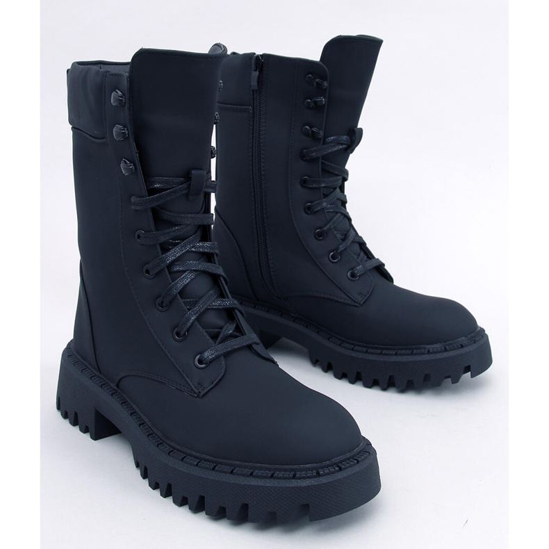 Tamas Black lace-up workers 1