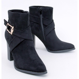 Janisa Black high-heeled ankle boots 1