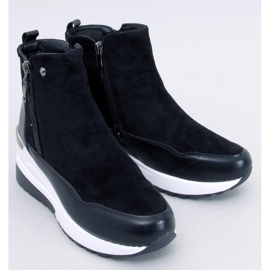 Jordans Black wedge ankle boots 1
