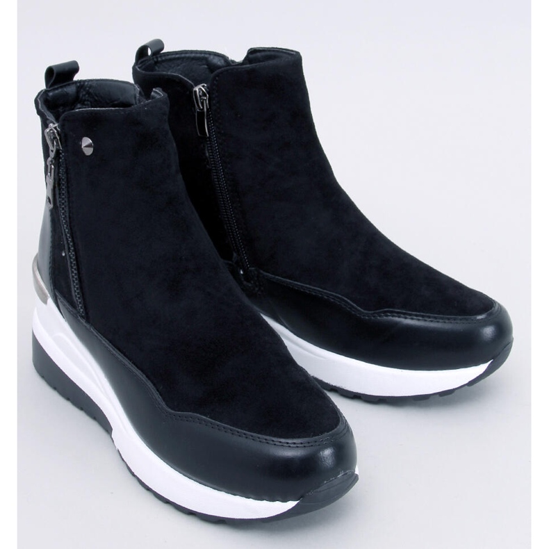 Jordans Black wedge ankle boots 1