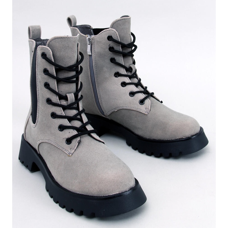 Franti Gray lace-up Chelsea boots grey 1