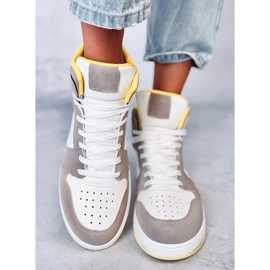 Dorcas Khaki high-top sneakers white 1