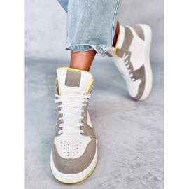 Dorcas Khaki high-top sneakers white 2