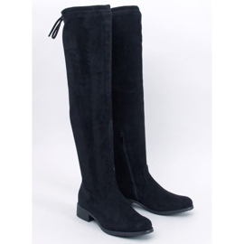 Meyers Black suede over-the-knee boots 1