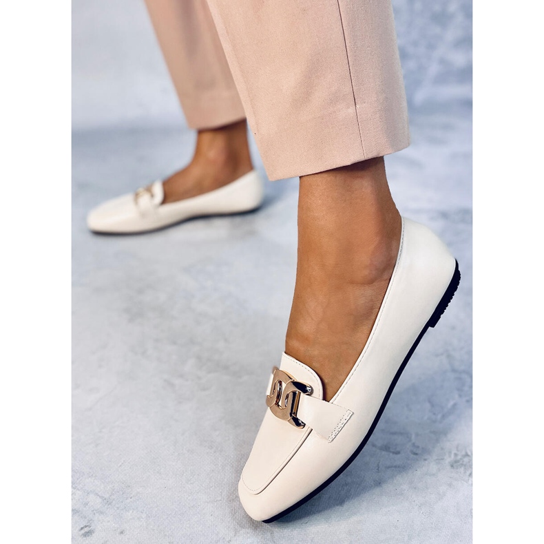 Paola Beige women's loafers 2