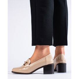 Patent beige Shelovet high-heeled shoes 2 Patent beige Shelovet high-heeled shoes 2