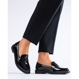Shelovet patent leather classic women's moccasins black 1 Shelovet patent leather classic women's moccasins black 1