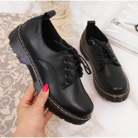 Women's black oxford shoes Big Star II274107 2 Women's black oxford shoes Big Star II274107 2