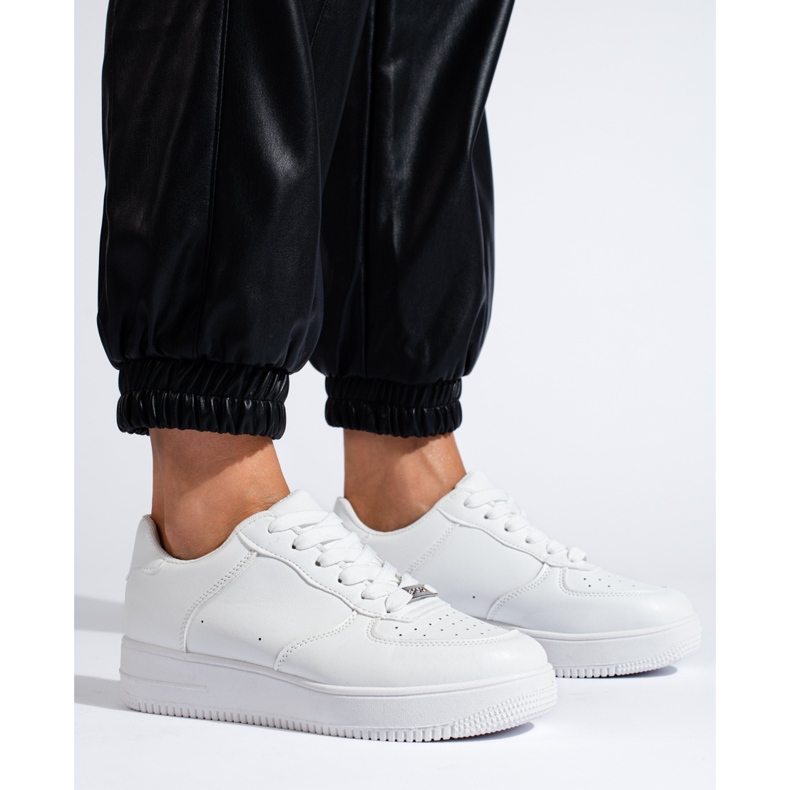 W. Potocki White Shelovet platform sneakers 1