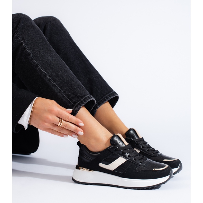 Black Shelovet platform sneakers 1