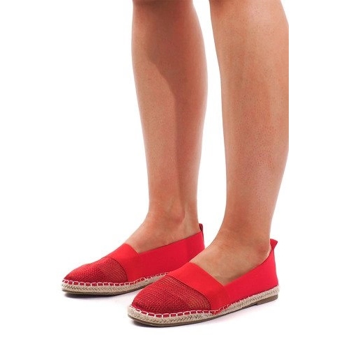 Openwork Espadrilles Sneakers 188-38 Red 2
