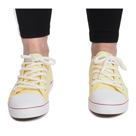 Lavso beige openwork sneakers 1