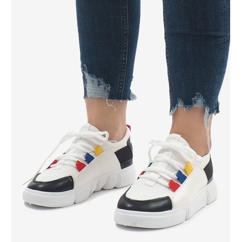 Black and white sports shoes sneakers 2018-9 1