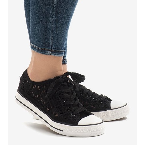 Black lace sneakers BB2050-SP 2