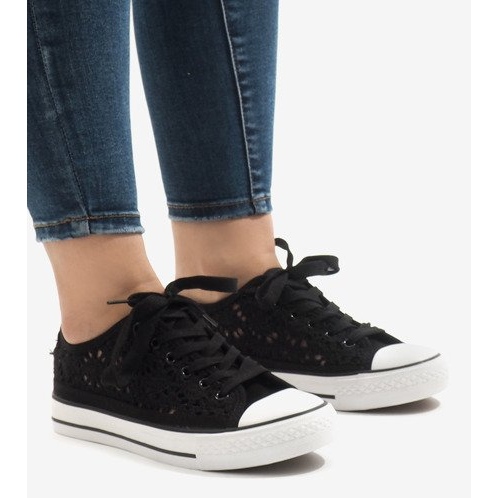 Black lace sneakers BB2050-SP 1