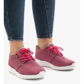 Pink A5126 sports shoes 1