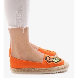 Orange espadrilles L-1047 2