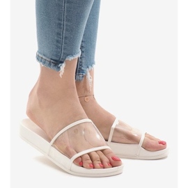 White transparent slippers 815 1