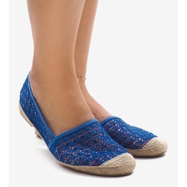 Blue openwork espadrilles B215-2 1