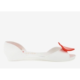 White melissa rubber ballerinas with a heart KM121-15 1