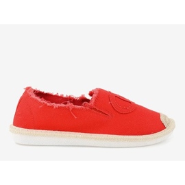 Red slip-on espadrilles XY2618-4 1