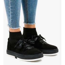 Black high sneakers CH-95 ribbon 1