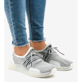 Gray women's sports shoes B-6851 grey 1