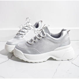 Gray sports sneakers 7923-PS grey 1
