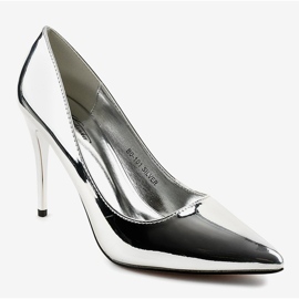 Classic silver lacquered BO-100 heels 1 Classic silver lacquered BO-100 heels 1