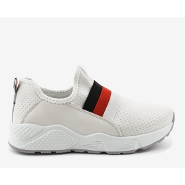 White sports slip-on shoes NB256P-1 1