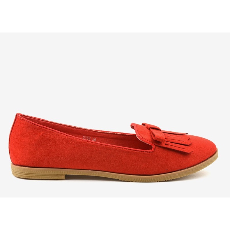Red Lordsy eco-suede loafers 2358 1