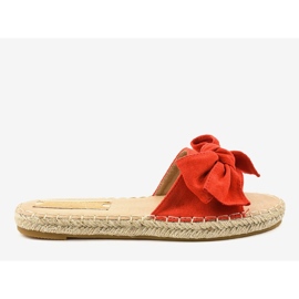 Red flip-flops with a bow A648-ESP-1 1