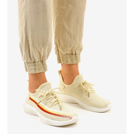 HB-48 beige sports shoes 1