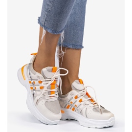Beige and orange sports shoes C9288 1 Beige and orange sports shoes C9288 1