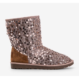 Beige insulated boots emu Stouteyes brown 2