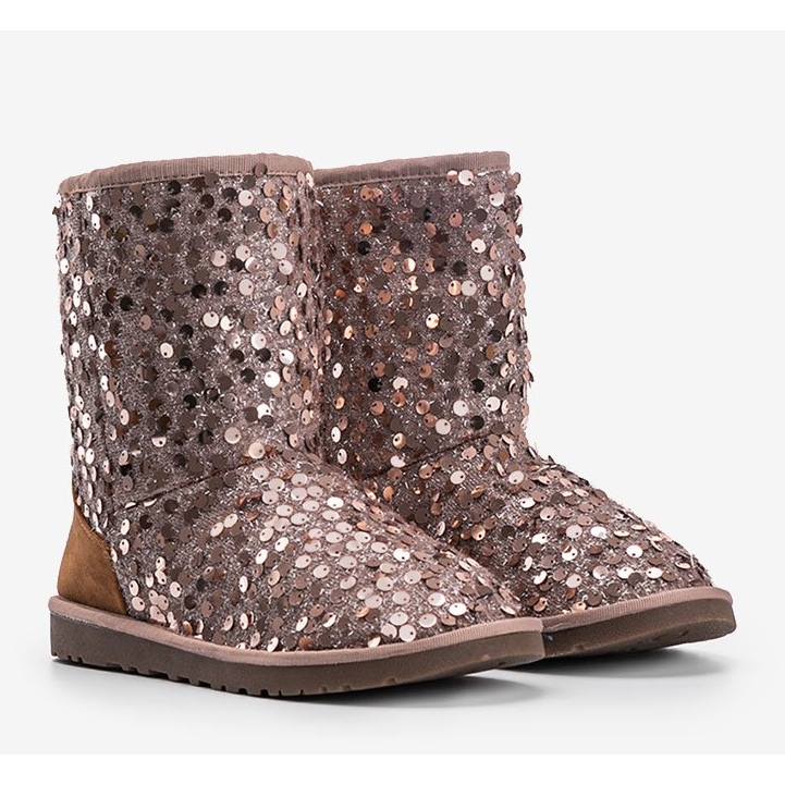 Beige insulated boots emu Stouteyes brown 1