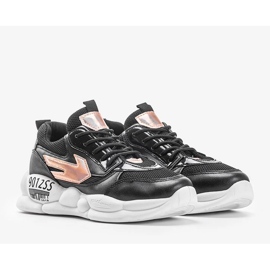 Black holo sneakers from Jacey golden 1