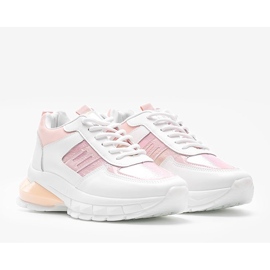 Dana white and pink sneakers 1 Dana white and pink sneakers 1